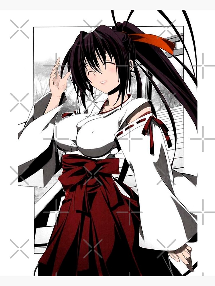 High School DxD Akeno Himejima Anime Girl Waifu Greeting Card for