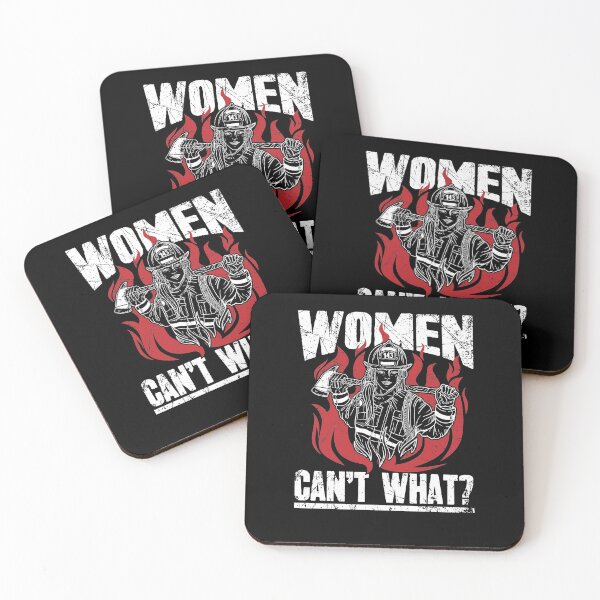 Item preview, Firewoman Fire Wife Women Cant What ? designed and sold by Captain Mood.