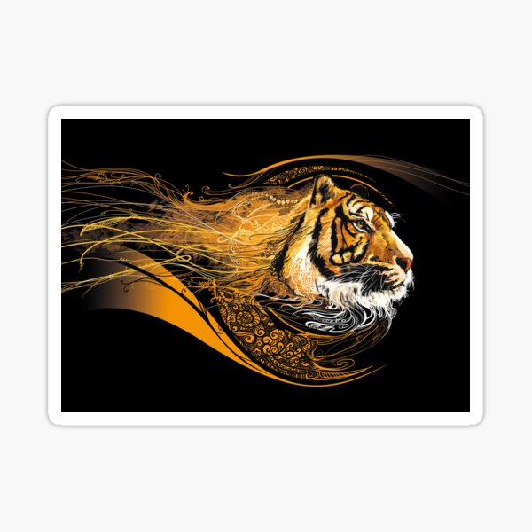 Profil tigre Sticker