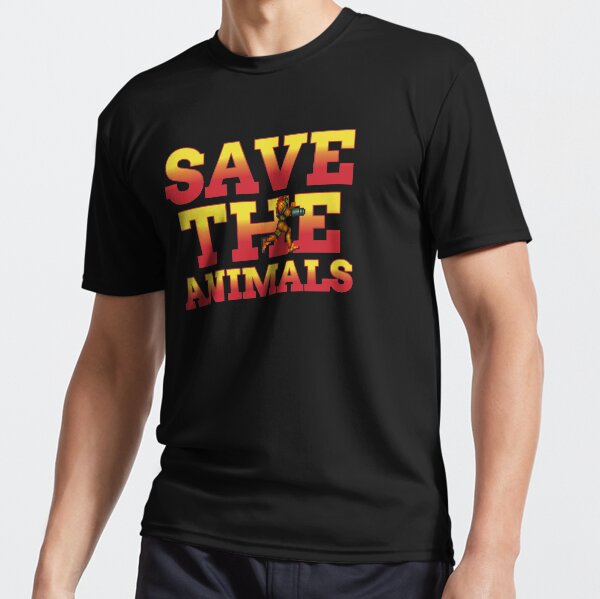 Save The Animals Metroid Active T-Shirt