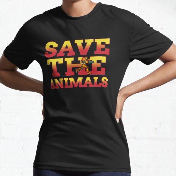 Save The Animals Metroid Active T-Shirt