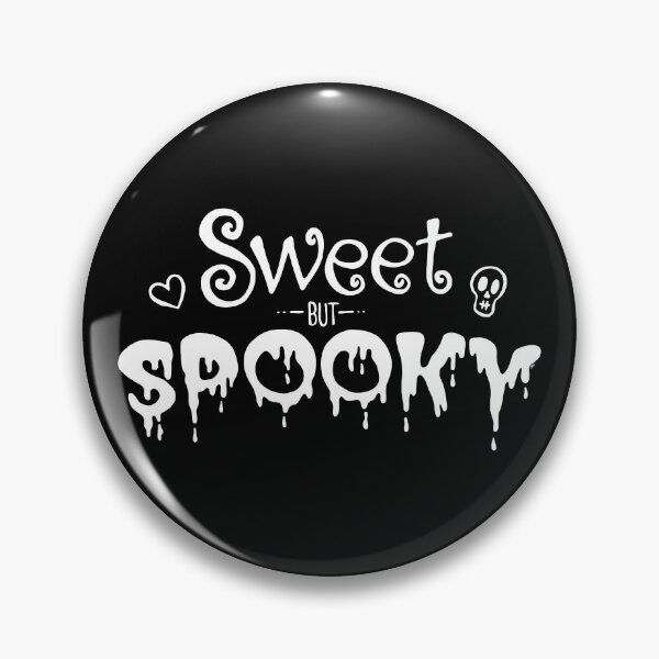 Item preview, Sweet but Spooky - White on Black designed and sold by FlyingDodo.