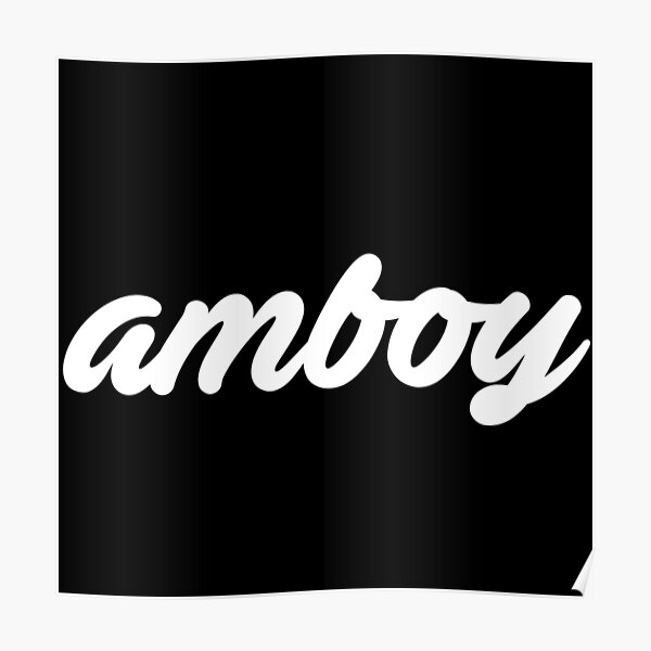 "AMBOY FILIPINO AMERICAN BOY" Poster by aydapadi Redbubble