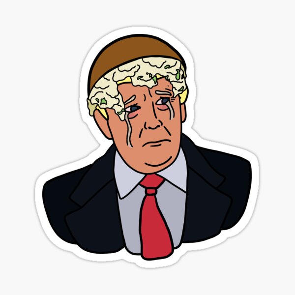 Mashed Potato Trump Sticker