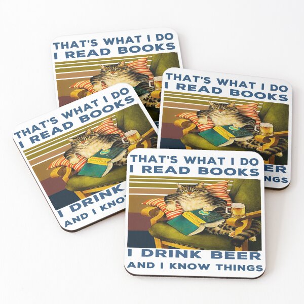 Item preview, Cat Read Books Drink Beer  designed and sold by CARDWELL-COWEL.