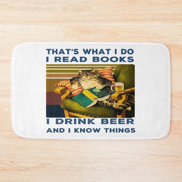 Item preview, Cat Read Books Drink Beer  designed and sold by CARDWELL-COWEL.