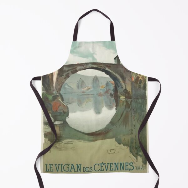 Item preview, Le Vigan des Cevennes retro poster designed and sold by CorasPosters.
