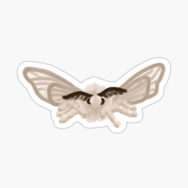 Moth Sticker – Fluffed Animals