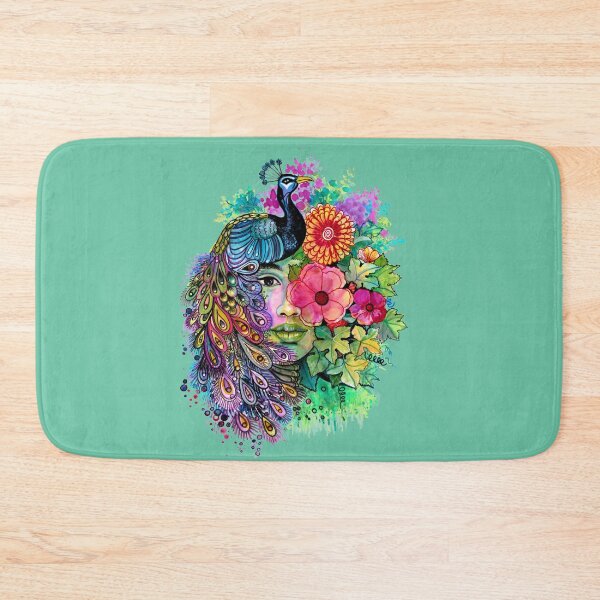 Item preview, Face and peacock designed and sold by varelagraphics.