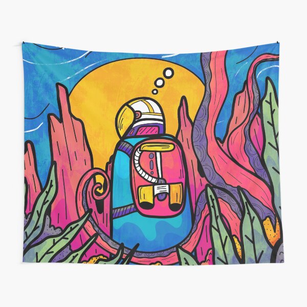 Item preview, The underwater astronaut  designed and sold by Swadeillustrations.