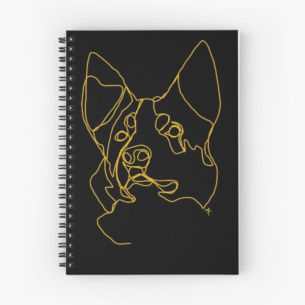 Item preview, Border Collie One Line Gold Illustration designed and sold by noiza.