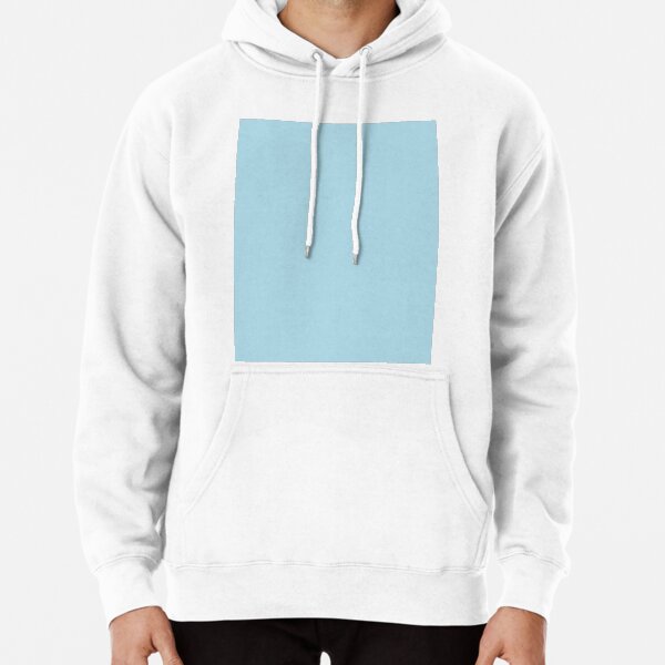 plain light blue sweatshirt