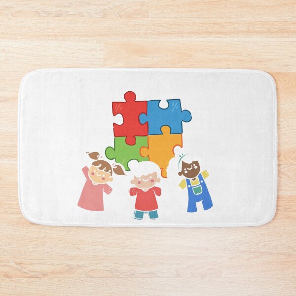 Item preview, Bee Kind Beautiful Autism Awareness Gift gift design Puzzle product designed and sold by Lisbob.