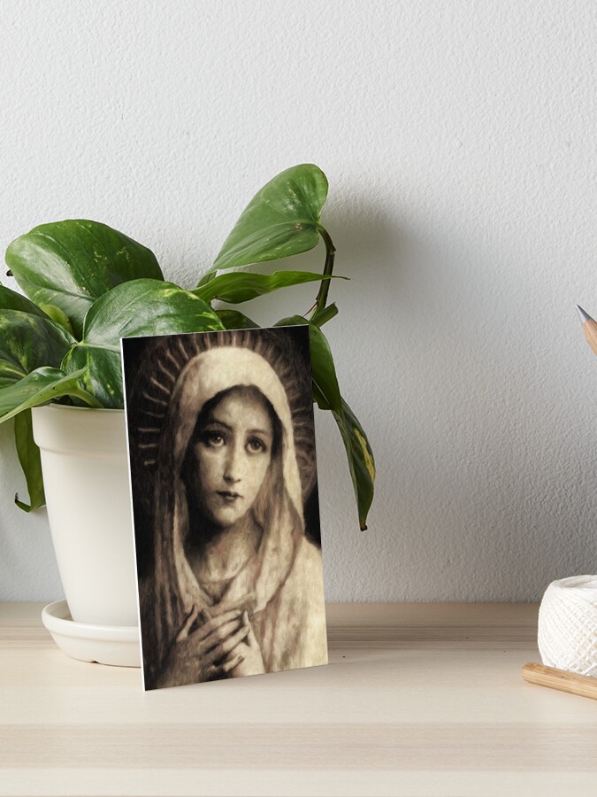 Vintage Virgin Mary Painting