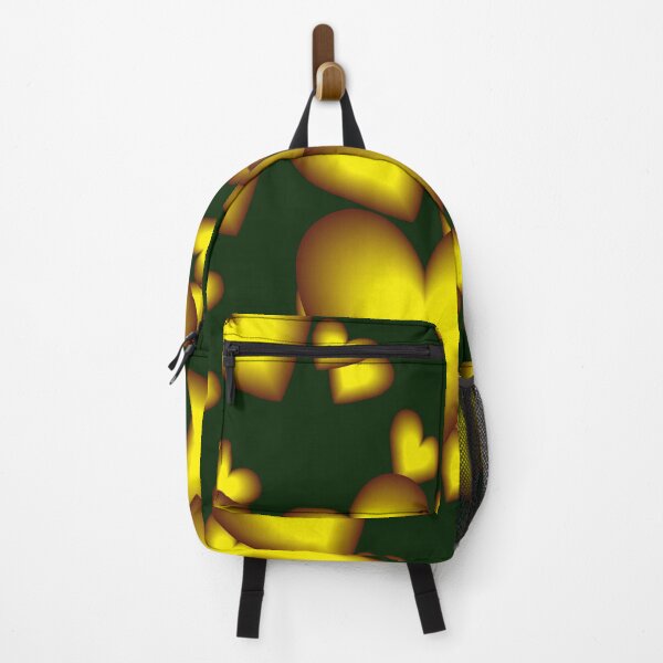 Item preview, Yellow hearts on a green background. Design for clothing for men and women. designed and sold by Galina Kostyaeva.