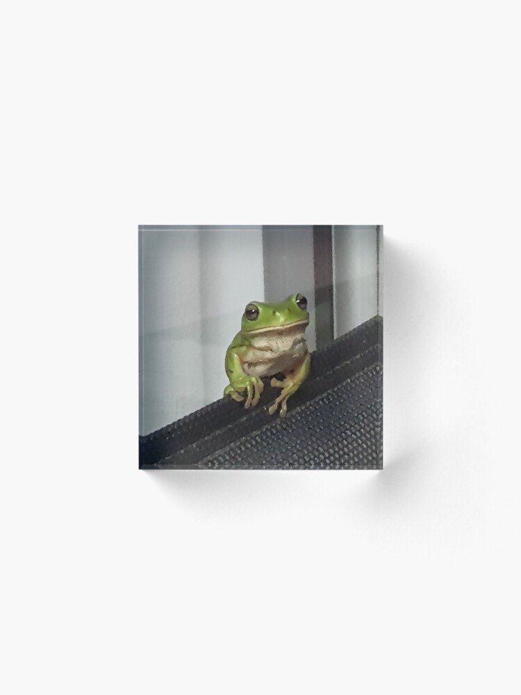 Alternate view of I love being Green Acrylic Block