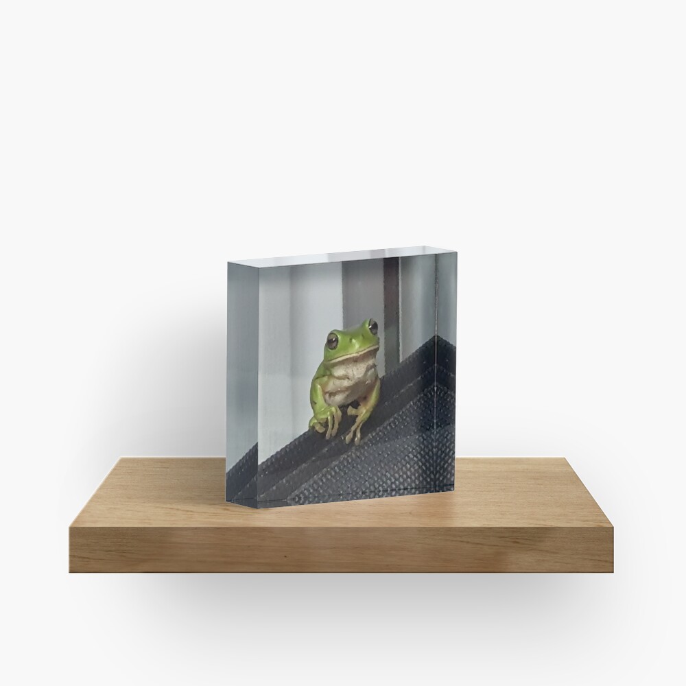 I love being Green Acrylic Block