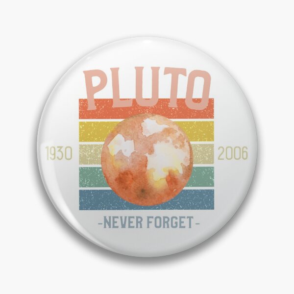 Item preview, Pluto Never Forget Rainbow Retro designed and sold by DawnGCo.