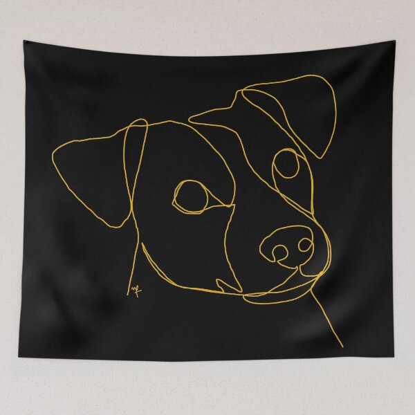 Item preview, Jack Russell Terrier One Line Illustration designed and sold by noiza.