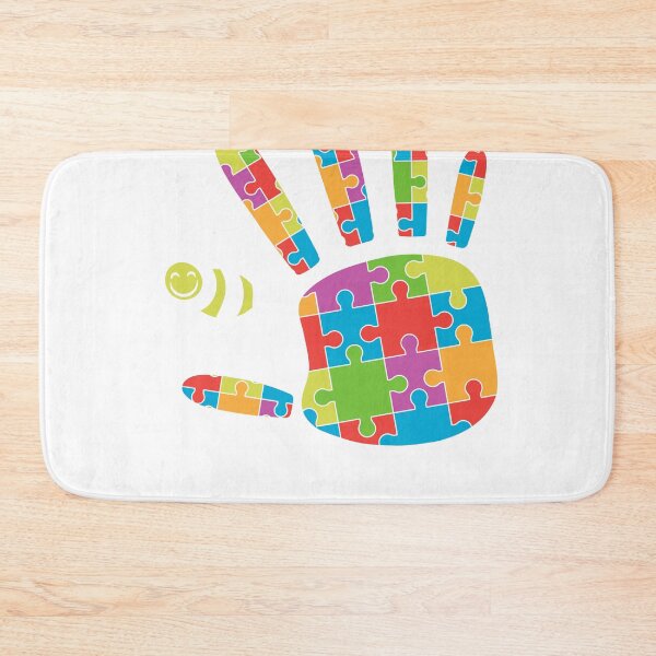 Item preview, Bee Kind Beautiful Autism Awareness Gift gift design Puzzle print designed and sold by Lisbob.