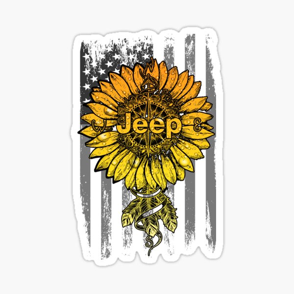 Download Sunflower Jeep Stickers Redbubble