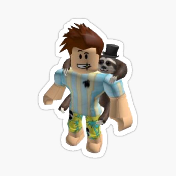 Poke Roblox Youtuber Sticker By Vytaute84 Redbubble - poke poster roblox