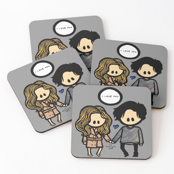 Item preview, Blonde Girl and Raven Boy Say I Love You designed and sold by gogenevieve.