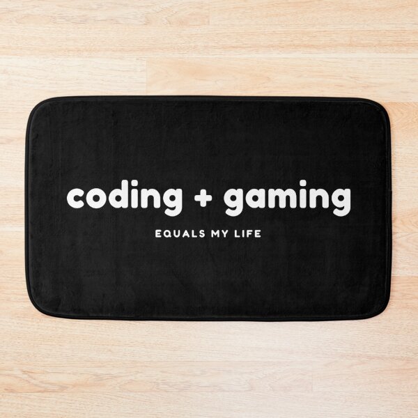Item preview, Coding + Gaming = My Life Programmer Gift designed and sold by codingpotato.