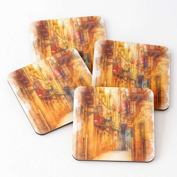 Item preview, Barcelona, Gothic Quarter designed and sold by AM FineArtPrints.