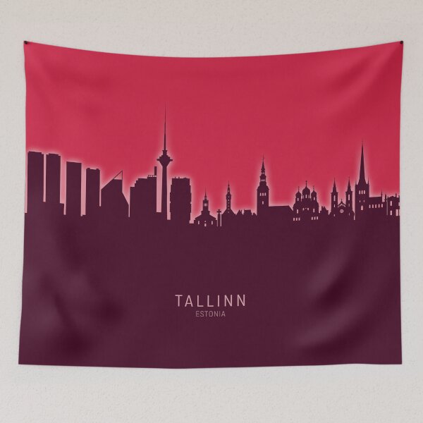 Item preview, Tallinn Estonia Skyline designed and sold by ArtPrints.