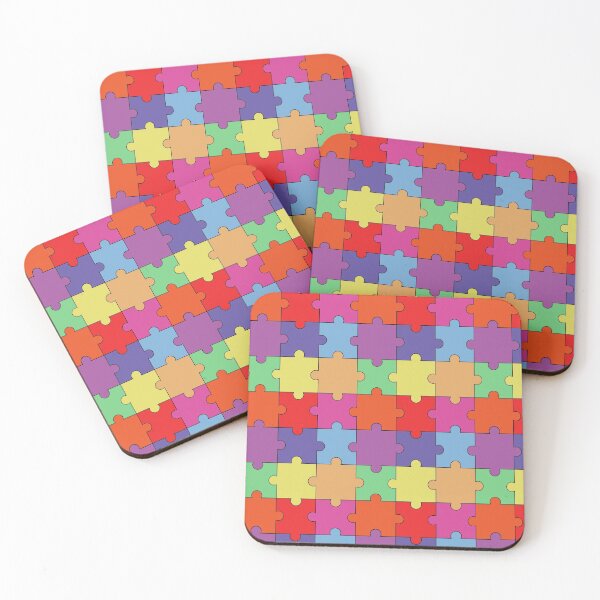 Item preview, Rainbow Jigsaw pattern designed and sold by ianablakeman.