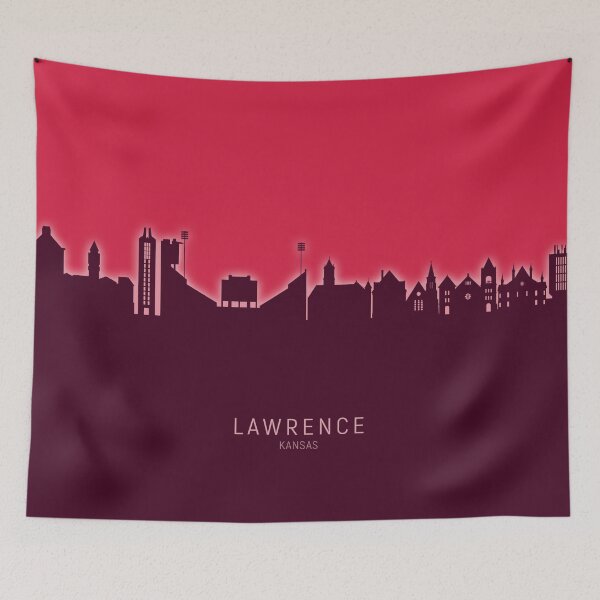 Item preview, Lawrence Kansas Skyline designed and sold by ArtPrints.