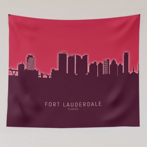 Item preview, Fort Lauderdale Florida Skyline designed and sold by ArtPrints.