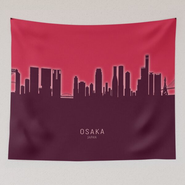 Item preview, Osaka Japan Skyline designed and sold by ArtPrints.