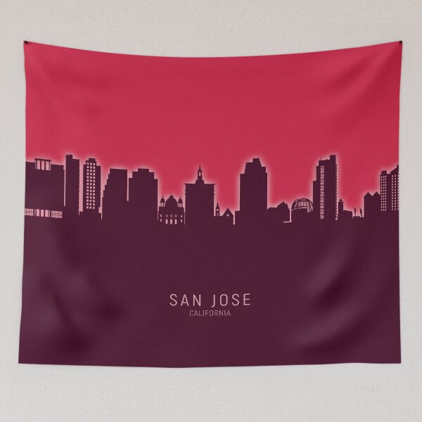 Item preview, San Jose California Skyline designed and sold by ArtPrints.