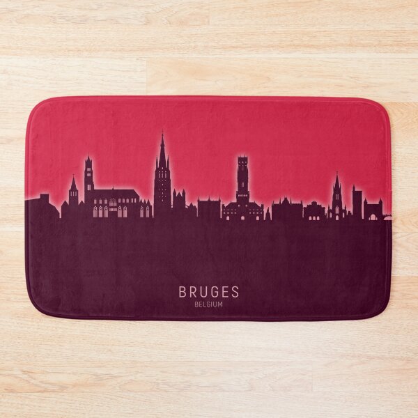 Item preview, Bruges Belgium Skyline designed and sold by ArtPrints.