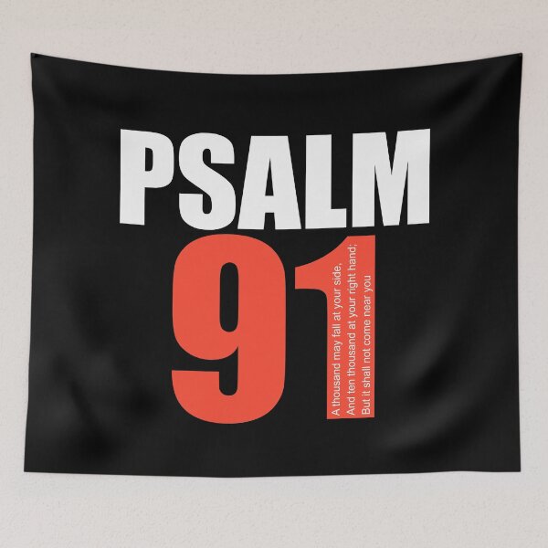 Item preview, Psalm 91: God protection Bible verses designed and sold by PlusAdore.