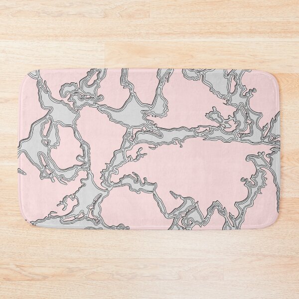 Item preview, Abstract map pattern with mixed continents in light red and grey designed and sold by CiniArt.
