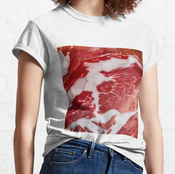 Aperçu de l'œuvre Gros plan de texture de viande créée et vendue par S Y N T H R E A L M.