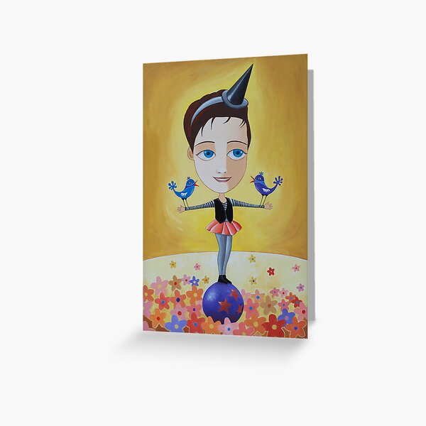 Balance and Grace Greeting Card