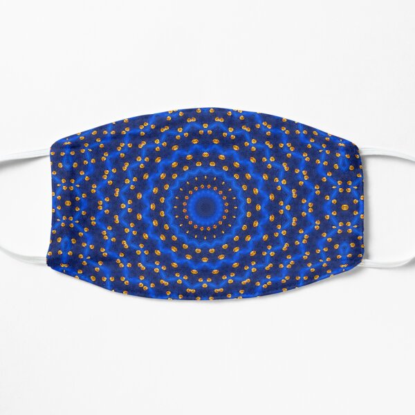 Ente auf Blau Kaleidoskop Klein Flache Maske