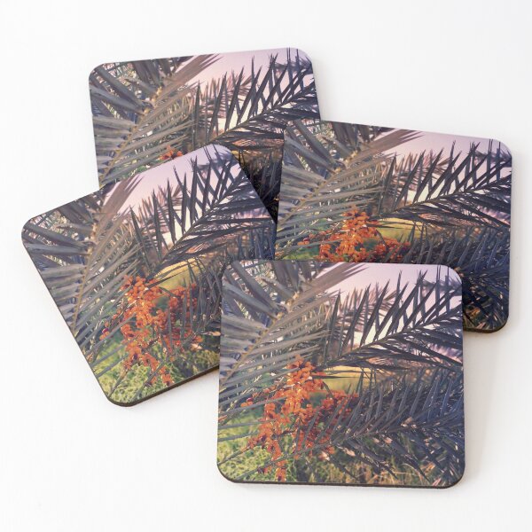 Item preview, Tropical Date Palm in Sunset designed and sold by S Y N T H R E A L M.