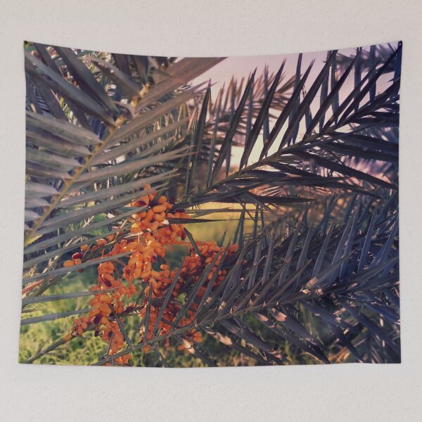 Item preview, Tropical Date Palm in Sunset designed and sold by S Y N T H R E A L M.
