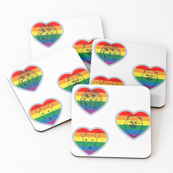 Aperçu de l'œuvre Pack d'autocollants pour chiens LGBT créée et vendue par NinaBetterNot.