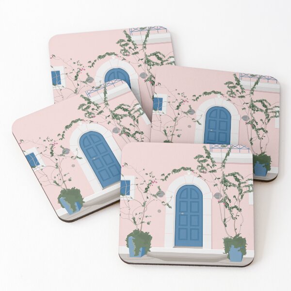 Item preview, Greece - Kefalonian Door  designed and sold by mtsala illustrations.