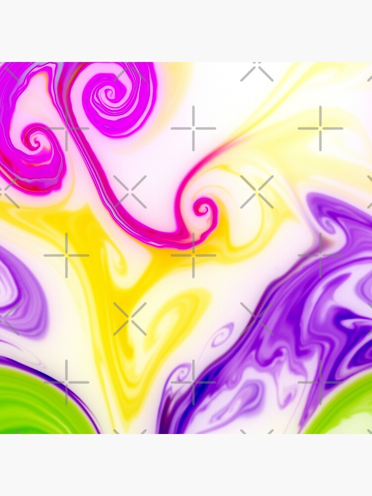 Multicolored unique everlasting pattern, decorative, aesthetic design, acrylics by CWartDesign
