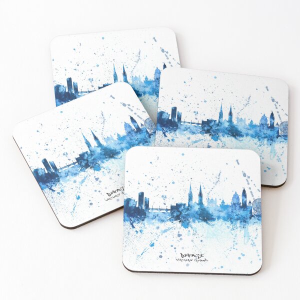 Item preview, Belfast Northern Ireland Skyline designed and sold by ArtPrints.