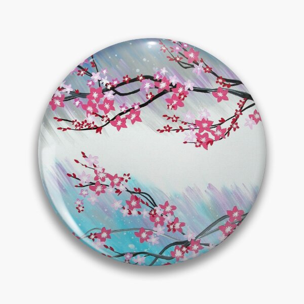 Artikelvorschau, Rosa japanische Blumen entworfen und verkauft von CatherineJacobs.