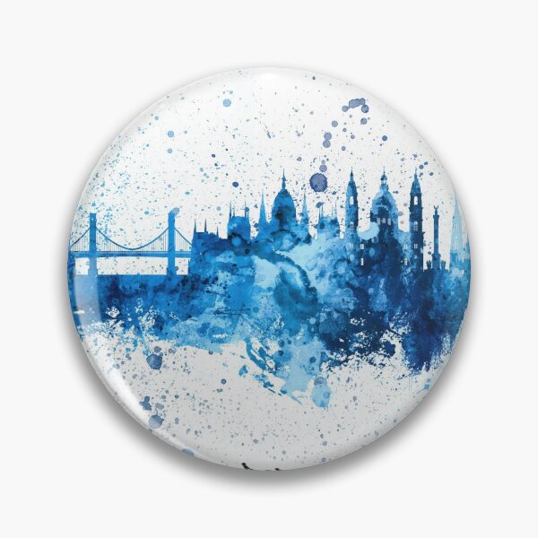 Item preview, Budapest Hungary Skyline designed and sold by ArtPrints.