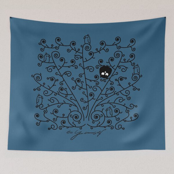 Item preview, be yourself- owl and birds designed and sold by spontania.